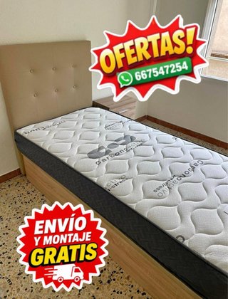 CANAPÉ CON COLCHON 90x190 105x190 135x190 150x190
