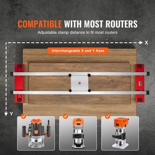 Router Sled, 64 pulgadas/162.6 cm, Jig de Aplanado de Lamas Portátil y Fácil de Ajustar, Router Sled de Carpintería DIY para Aplanar Lamas, Máquina de Planificación y Recorte de Guía de Lamas para...