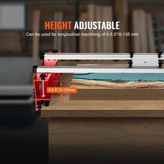 Router Sled, 64 pulgadas/162.6 cm, Jig de Aplanado de Lamas Portátil y Fácil de Ajustar, Router Sled de Carpintería DIY para Aplanar Lamas, Máquina de Planificación y Recorte de Guía de Lamas para...