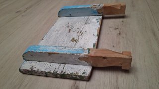 Estantería balda madera antigua para empotrar
