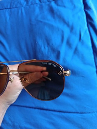 Gafas de sol Louis Vuitton Marrón y Dorado