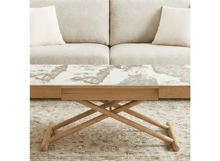 Mesa de centro elevable y extensible Turín