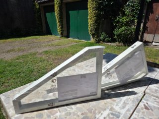 Coppia supporti mensole EKBY LERBERG IKEA bianchi