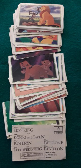 Cromos El Rey León Panini 58 cromos