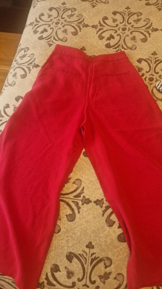 Pantalón fucsia Mango Talla 34