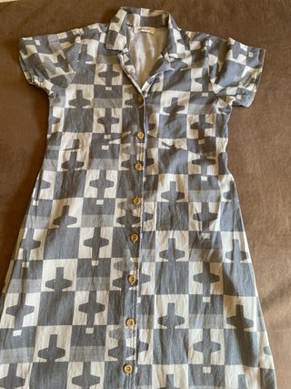 Vestido Indi & Cold Algodón Gris Talla S