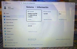 HP Laptop 15-bs0xx 15,6" Intel i7/12Gb/SSD240/W11