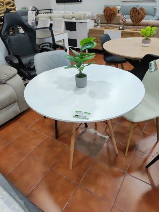 Mesa redonda estilo nórdico 100cm