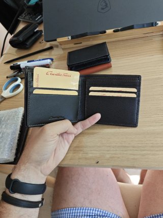 Cartera Emidio Tucci de cuero marrón