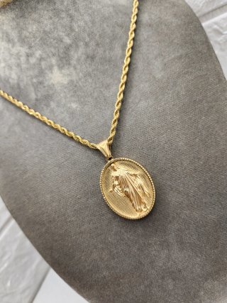 Medalla Acero Quirúrgico Chapado Oro
