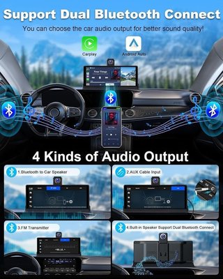 Pantalla 10,26 pul 4K Carplay Cámara Frontal NUEVA