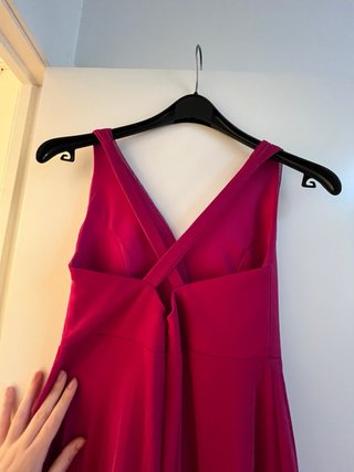 Vestido largo fucsia para fiesta