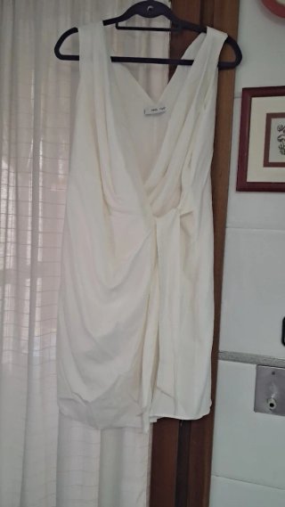 Vestido Mango tirantes blanco Talla M