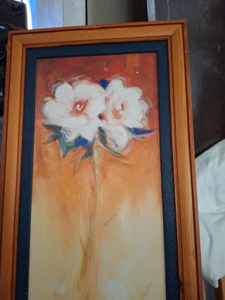 Cuadro Flores Abstractas 70x40cm