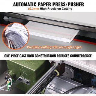 Cortadora de Papel Eléctrica de 18" 450mm Máquina de Corte de Oficina Pesada