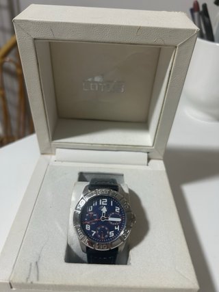 Reloj LOTUS juvenil azul y plateado