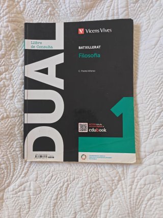 Libro escolar de Vicens Vives. Filosofía