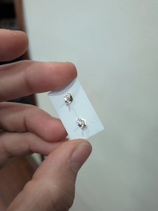 Pendientes Plata 925 Virgen del Rocío pequeños
