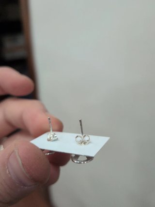 Pendientes Plata 925 Virgen del Rocío pequeños
