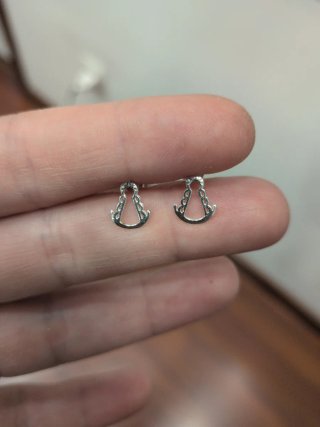 Pendientes Plata 925 Virgen del Rocío pequeños