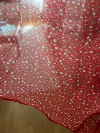 Vestido Cortefiel Rojo Estampado Talla M