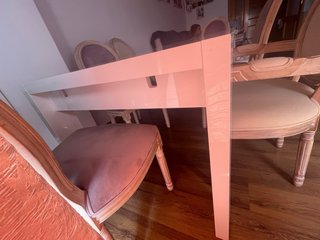 Mesa Jysk Blanca Brillo Salón