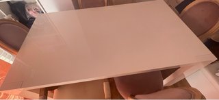 Mesa Jysk Blanca Brillo Salón