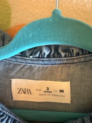 Vestido vaquero niña Zara