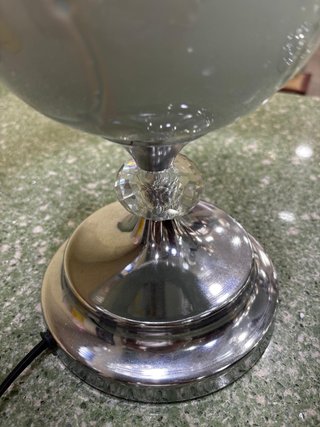 Pack 2 Lámparas Sobremesa Valleta Verde y Plata