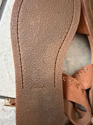 Sandali Clarks scamosciati marroni