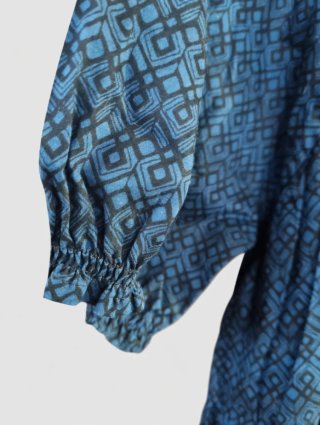 Vestido Boho Étnico Azul