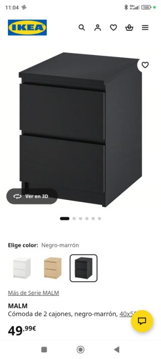 Mesitas de Noche Ikea MALM Nuevas