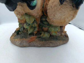 FIGURA DE GALLINA Y GALLO DECORATIVO
