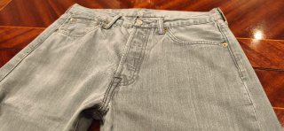 LEVI'S 501 AZUL TURQUESA LAVADO A LA PIEDRA, W32.
