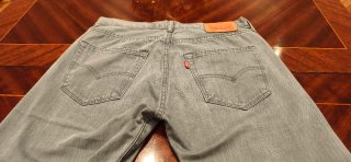 LEVI'S 501 AZUL TURQUESA LAVADO A LA PIEDRA, W32.