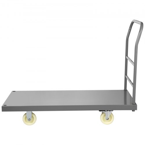 Carro Plataforma, Carro de Acero con Capacidad de 907.2 kg, 119.4 cm de Largo x 61 cm de Ancho x 81.3 cm de Alto, Dolly Plano, Carros de Mano con Ruedas de Nylon de 12.7 cm, Carros de Utilidad de ...