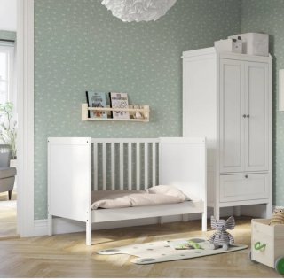 Cuna Sundvik + colchón Ecus Kids Mimo (cómo nuevo)