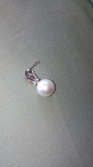 Pendientes perla y circonitas