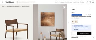 Butaca Yalia Kave Home Madera de Roble