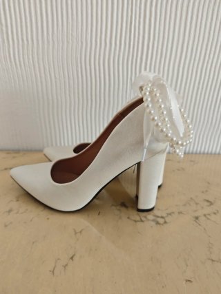 Zapatos de Novia Blancos Talla 38