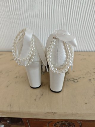 Zapatos de Novia Blancos Talla 38