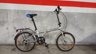 Bicicleta Plegable Plata