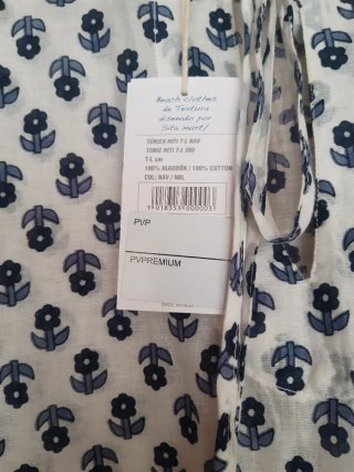 Caftán Sita Murt Talla L sin estrenar. 100% algodó