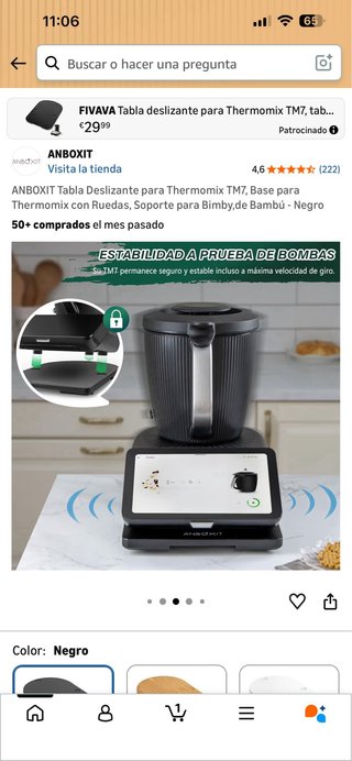 ANBOXIT Tabla Deslizante Thermomix TM7