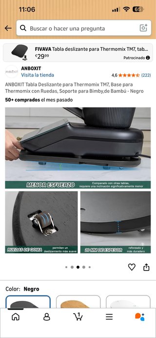 ANBOXIT Tabla Deslizante Thermomix TM7