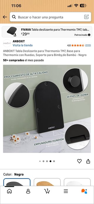 ANBOXIT Tabla Deslizante Thermomix TM7