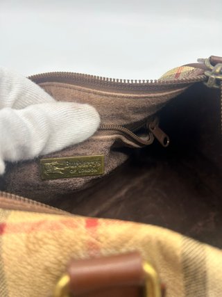 Bolso Burberry Clásico Check Marrón Beige