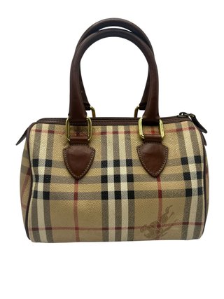 Bolso Burberry Clásico Check Marrón Beige