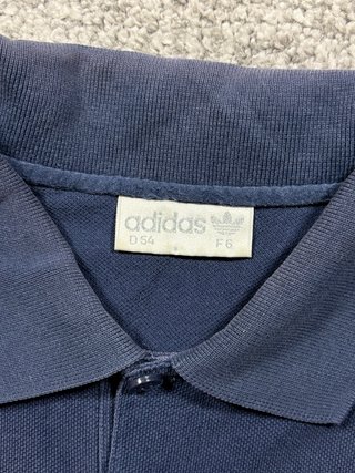 Adidas polo vintage azul marino XL 80s