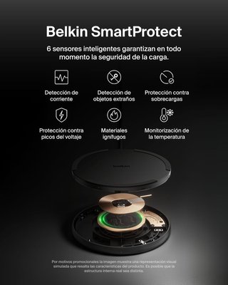 Belkin Cargador Inalámbrico 15W Base Qi